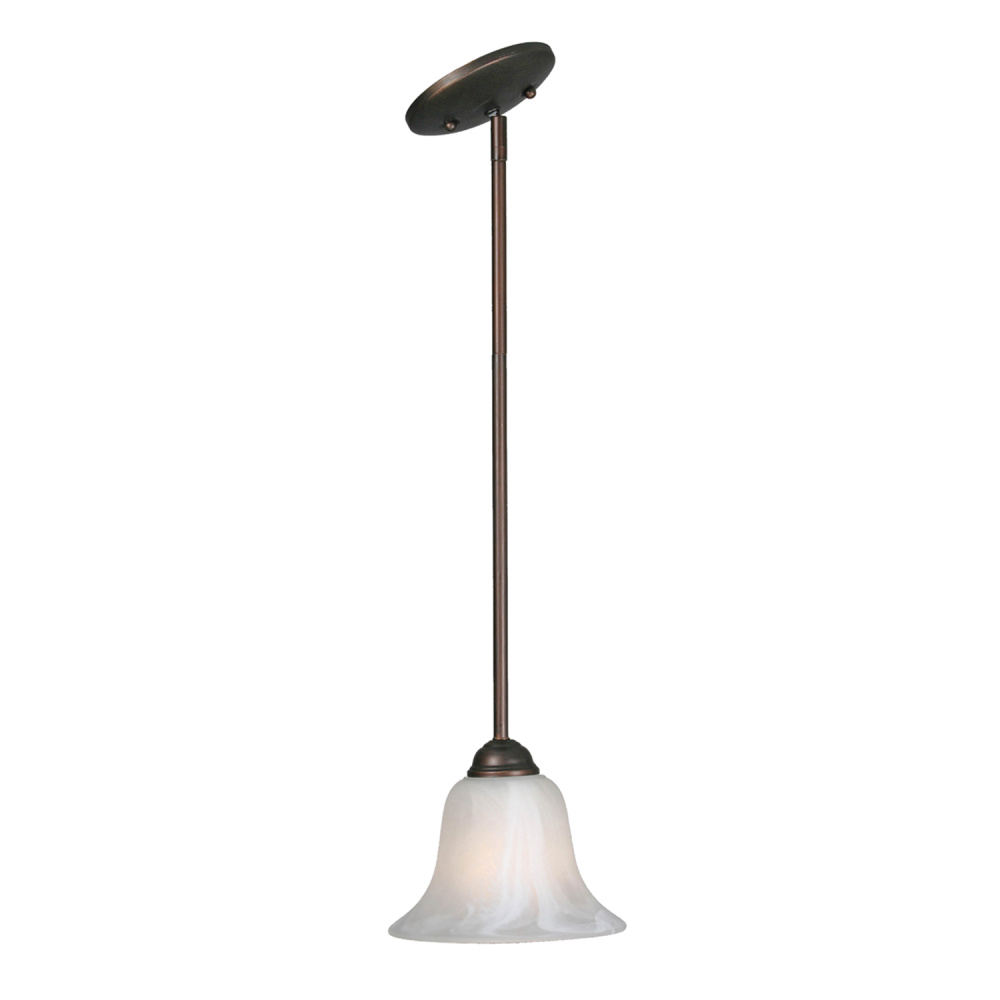 Wry Lighting Chime 1-light Pendant in Rubbed Bronze